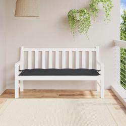 Coussin de banc de noir 150x50x7 cm tissu oxford
