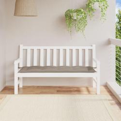 Coussin de banc de taupe 150x50x7 cm tissu oxford