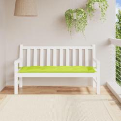 Coussin de banc de vert brillant 150x50x7cm tissu oxford