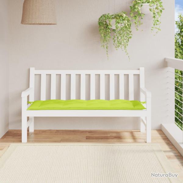 Coussin de banc de vert brillant 150x50x7cm tissu oxford