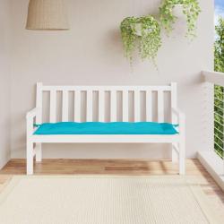 Coussin de banc de turquoise 150x50x7 cm tissu oxford