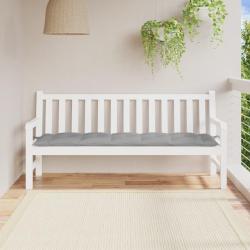 Coussin de banc de gris 180x50x7 cm tissu oxford