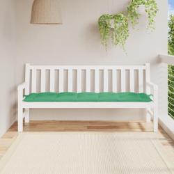 Coussin de banc de vert 180x50x7 cm tissu oxford