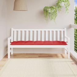 Coussin de banc de rouge 180x50x7 cm tissu oxford