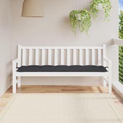 Coussin de banc de noir 180x50x7 cm tissu oxford
