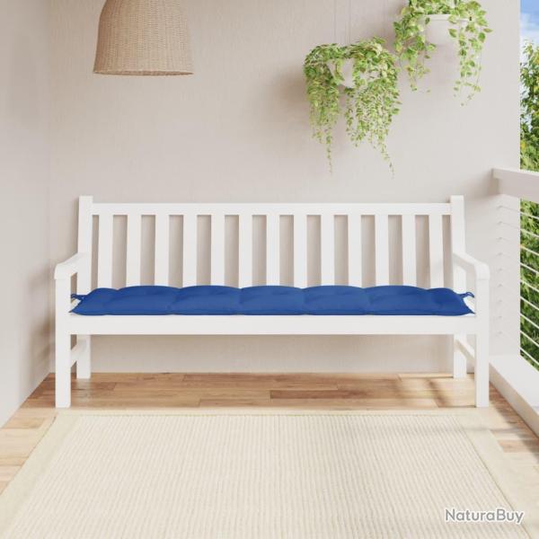 Coussin de banc de bleu royal 180x50x7 cm tissu oxford