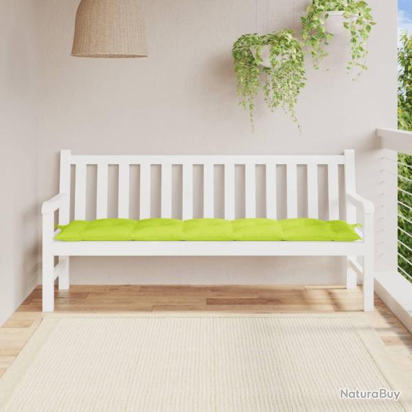 Coussin de banc de vert brillant 180x50x7cm tissu oxford