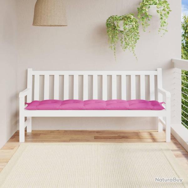 Coussin de banc de rose 180x50x7 cm tissu oxford