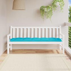 Coussin de banc de turquoise 180x50x7 cm tissu oxford