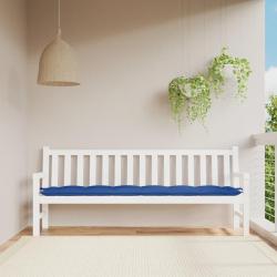 Coussin de banc de bleu royal 200x50x7 cm tissu oxford