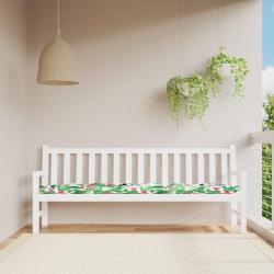 Coussin de banc de multicolore 200x50x7 cm tissu