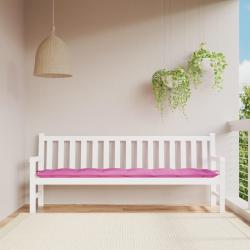 Coussin de banc de rose 200x50x7 cm tissu