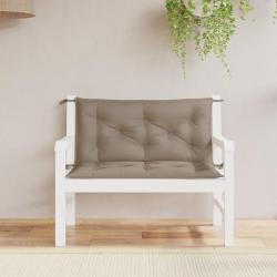 Coussins de banc lot de 2 taupe 100x50x7 cm tissu Oxford