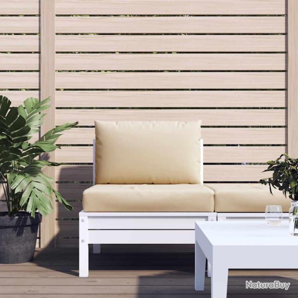 Coussins de palette lot de 2 beige tissu oxford
