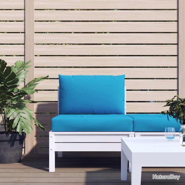 Coussins de palette lot de 2 bleu clair tissu oxford