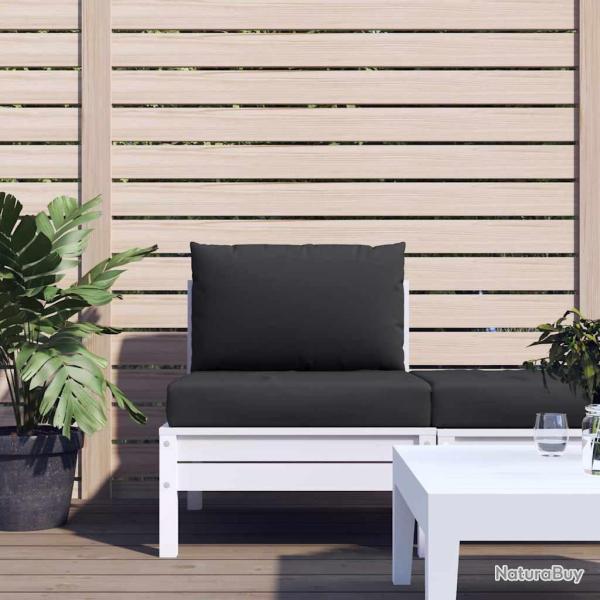 Coussins de palette lot de 2 noir tissu oxford
