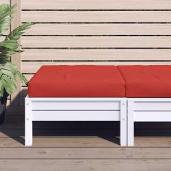 Coussin de palette rouge 60x60x9,5 cm tissu oxford