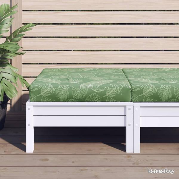 Coussin de palette � motif de feuilles 60x60x8 cm tissu