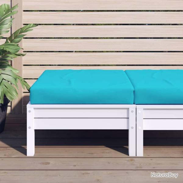 Coussin de palette turquoise 60x60x8 cm tissu oxford