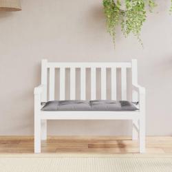 Coussin de banc de gris 110x50x7 cm tissu oxford