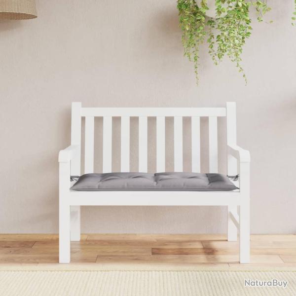 Coussin de banc de gris 110x50x7 cm tissu oxford