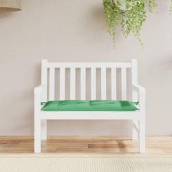 Coussin de banc de vert 110x50x7 cm tissu oxford