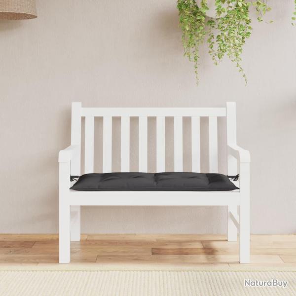 Coussin de banc de noir 110x50x7 cm tissu oxford