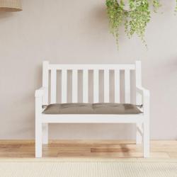 Coussin de banc de taupe 110x50x7 cm tissu oxford