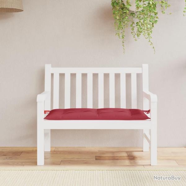 Coussin de banc de rouge bordeaux 110x50x7 cm