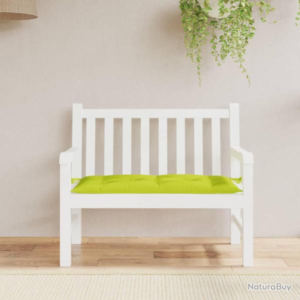 Coussin de banc de vert brillant 110x50x7cm tissu oxford