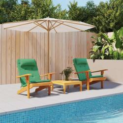 Coussins de chaise Uni 2 pcs Vert 58 x 77 x 4,5 cm Tissu Oxford