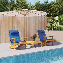 Coussins de chaise Uni 2 pcs Bleu 58 x 77 x 4,5 cm Tissu Oxford