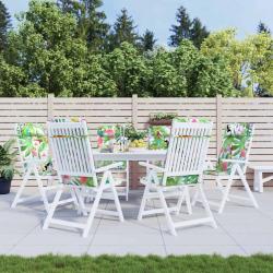 Coussins de chaise &agrave; dossier haut lot de 6 multicolore