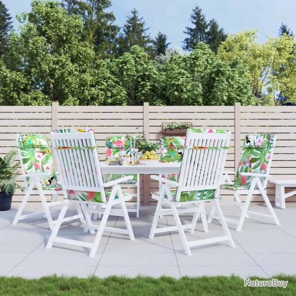 Coussins de chaise � dossier haut lot de 6 multicolore