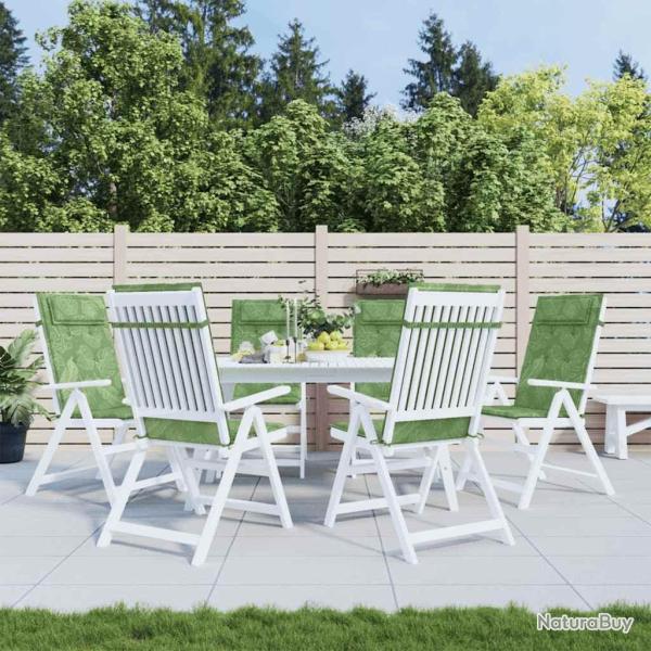 Coussins de chaise � dossier haut lot de 6 mod�le de feuille