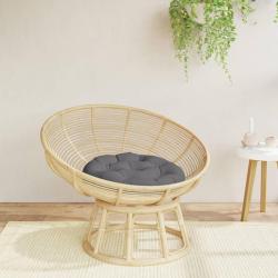 Coussin rond anthracite &Oslash; 60 x11 cm tissu oxford