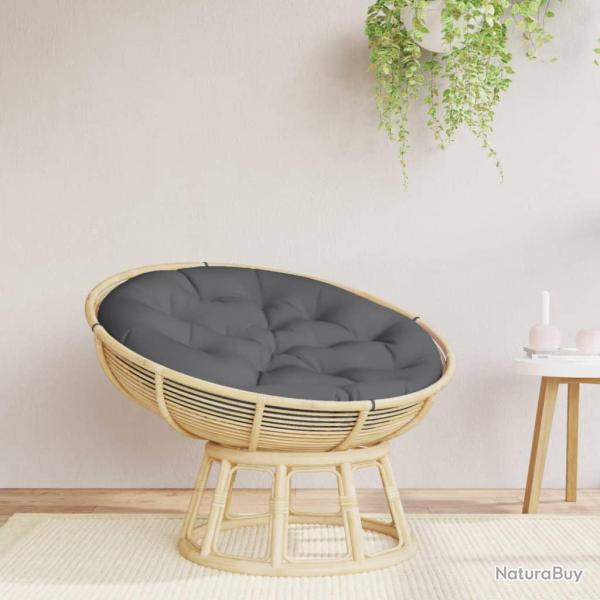 Coussin rond anthracite � 100 x11 cm tissu oxford