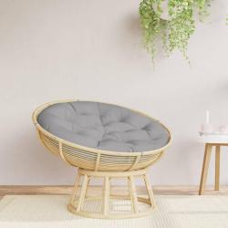 Coussin rond gris &Oslash; 100 x11 cm tissu oxford