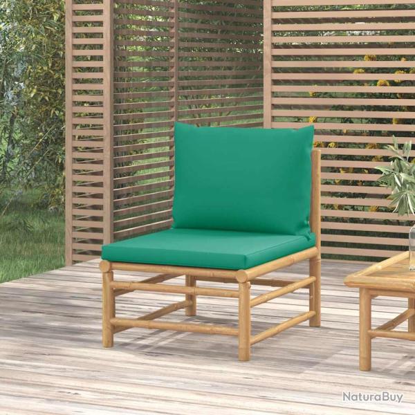 Canap� central de avec coussins vert bambou