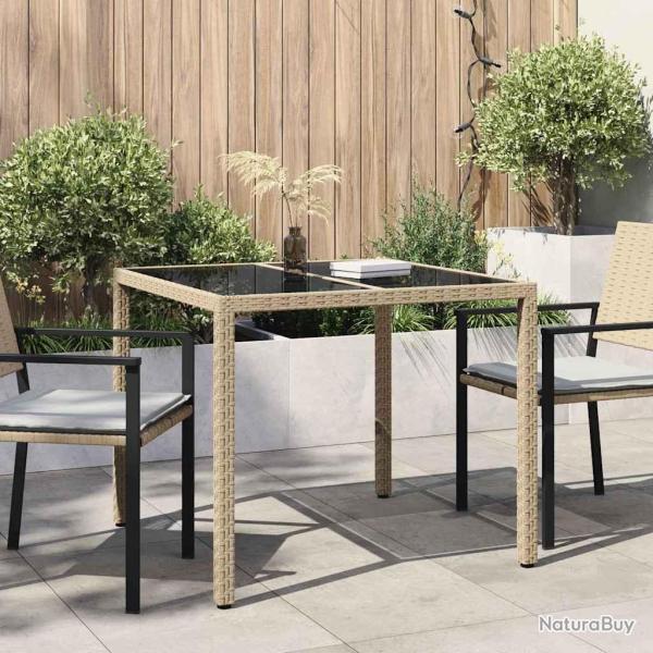 Table de Beige 90 x 90 x 75 cm polyrotin