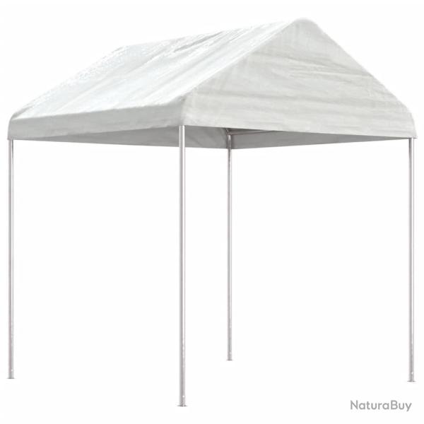 Belv�d�re avec toit blanc 2,28x2,23x2,69 m poly�thyl�ne
