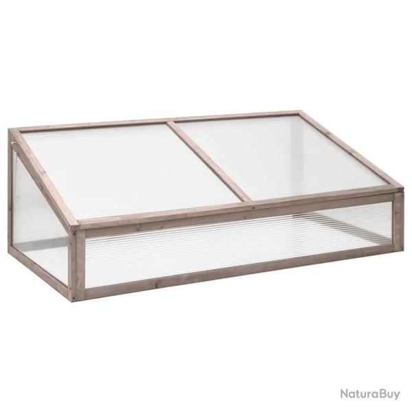 Serre Gris 110x56x39 cm Bois de sapin