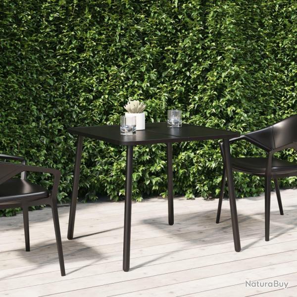 Table de anthracite 80x80x71 cm acier