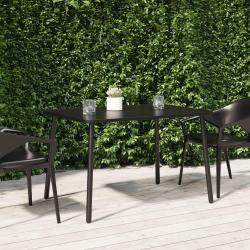 Table de anthracite 110x80x71 cm acier