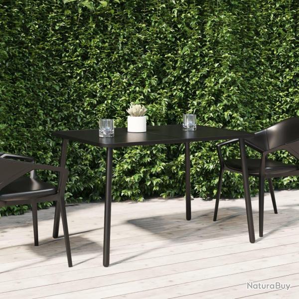 Table de anthracite 110x80x71 cm acier