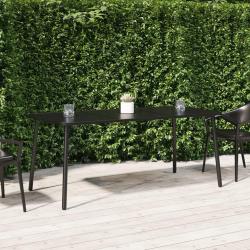 Table de anthracite 165x80x71 cm acier