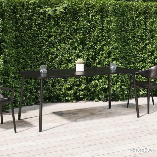 Table de anthracite 165x80x71 cm acier