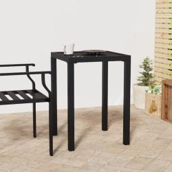 Table de anthracite 50x50x72 cm acier