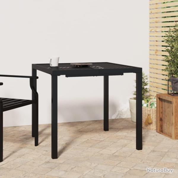 Table de anthracite 80x80x72 cm acier