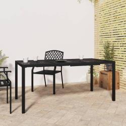 Table de anthracite 165x80x72 cm acier